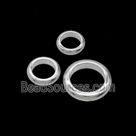 Copper JumpRings Connector Shiny Silver