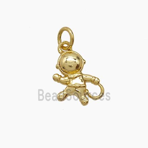 Copper Astronaut Pendant 18K Gold Plated