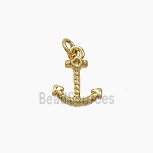 Copper Anchor Pendant Gold Plated