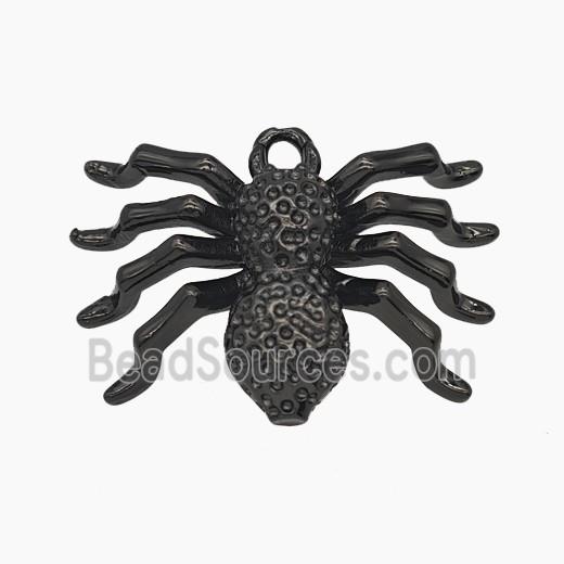 Halloween Spider Charms COpper Pendant Black Plated