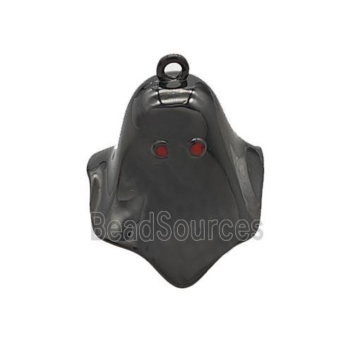 Halloween Ghost Charms Copper Pendant Black Plated