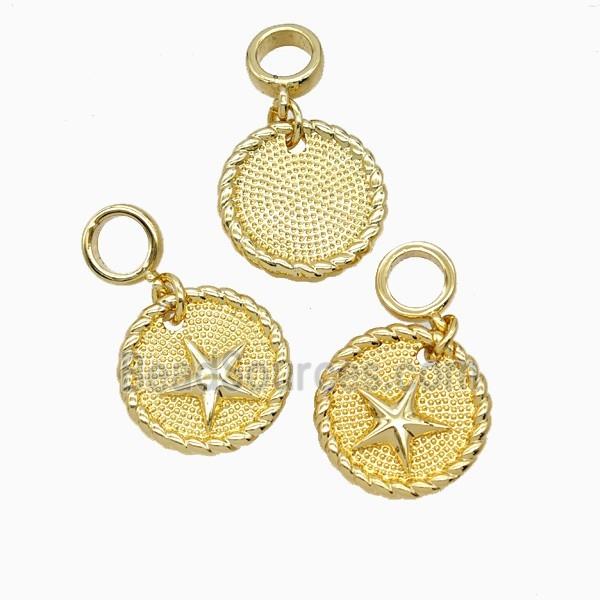Copper Star Pendant 18K Gold Plated