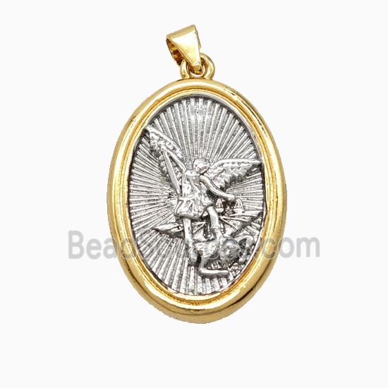 Copper Adam And Eve Pendant Platinum Gold Plated