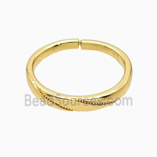 Copper Rings 18K Gold Plated