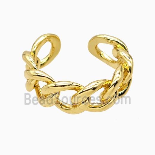 Copper Rings 18K Gold Plated