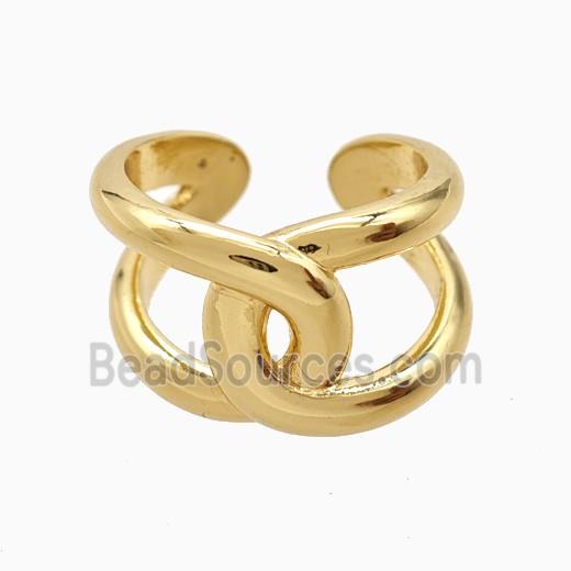 Copper Rings 18K Gold Plated