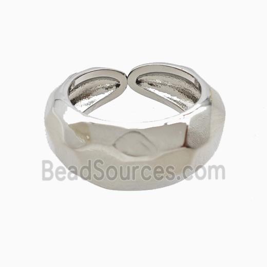 Copper Rings Platinum Plated