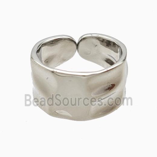 Copper Rings Platinum Plated