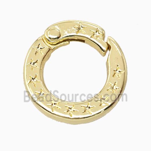 Copper Carabiner Clasp Gold Plated