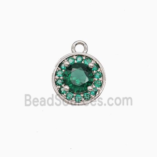 Copper Sun Pendant Pave Zirconia Crystal Glass Platinum Plated