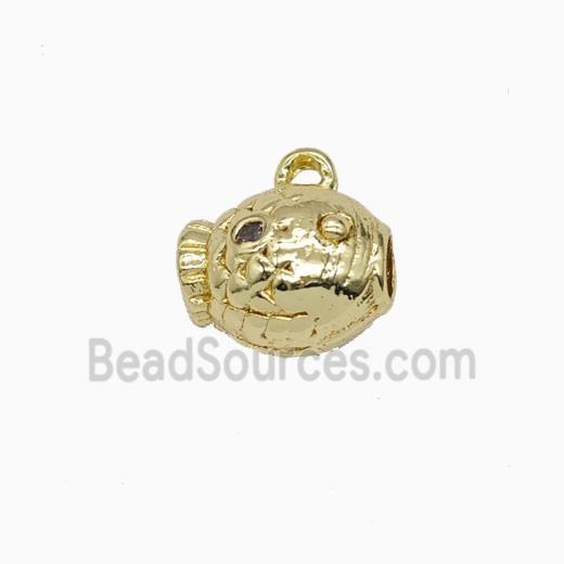 Copper Fish Pendant Gold Plated