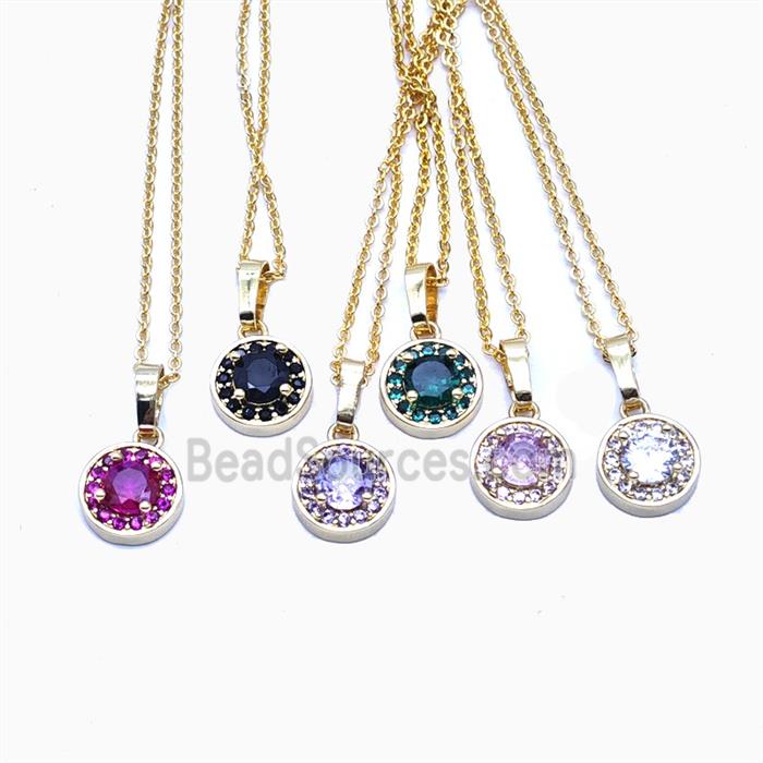 Copper Sun Necklace Pave Zirconia Crystal Glass Gold Plated Mixed