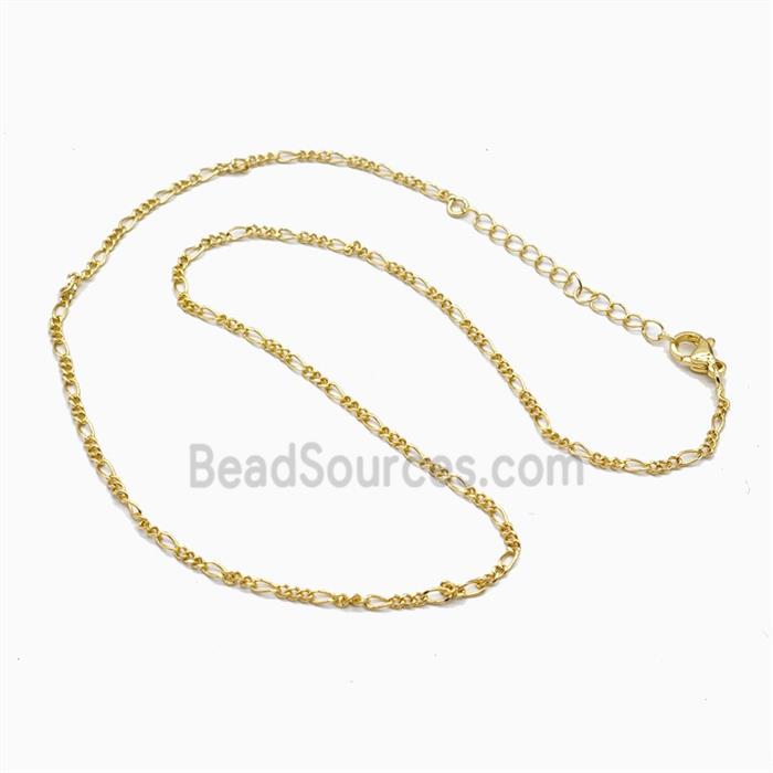 Copper Necklace Chain Gold Plated