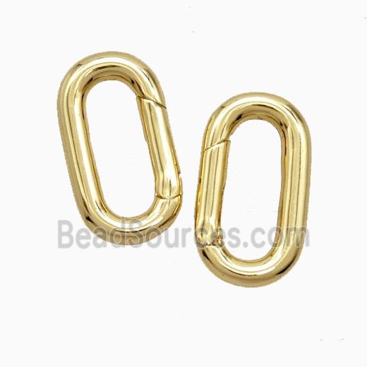 Copper Carabiner Clasp 18K Gold Plated