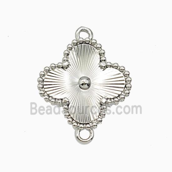 Copper Clover Connector Platinum Plated