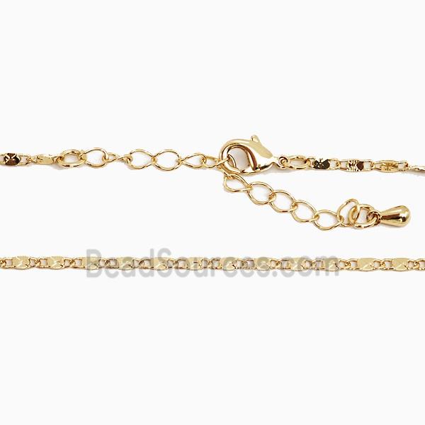 Copper Necklace Chain Gold Plated