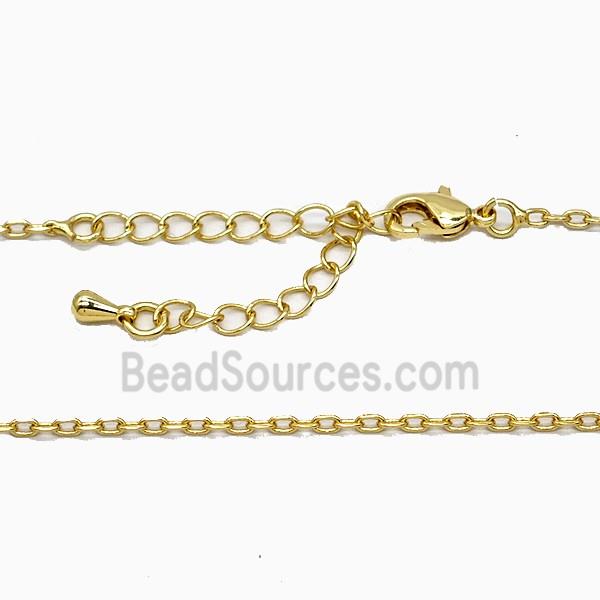 Copper Necklace Chain Gold Plated