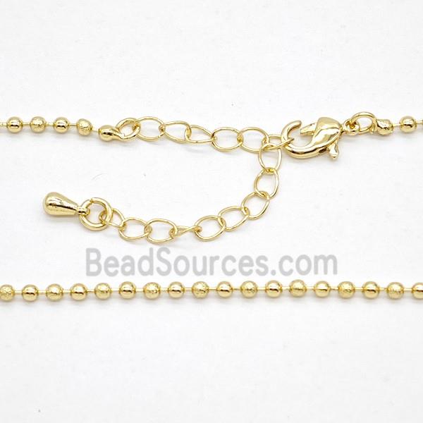 Copper Necklace Chain Gold Plated