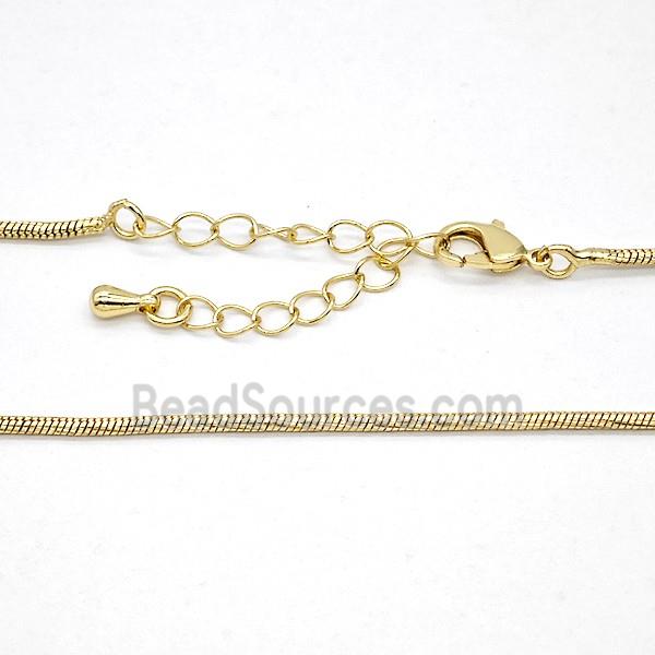 Copper Necklace Chain Gold Plated