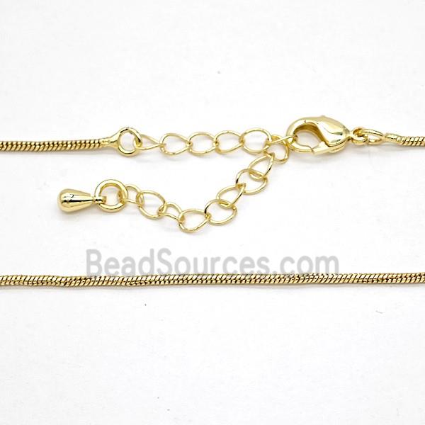 Copper Necklace Chain Gold Plated