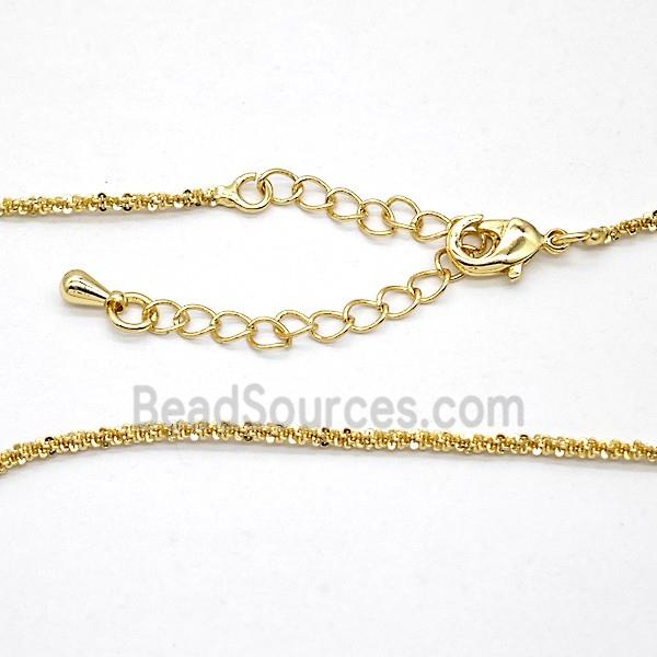Copper Necklace Chain Gold Plated
