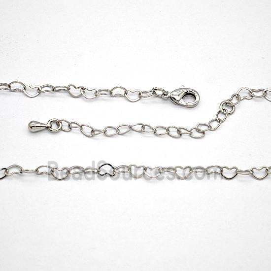 Copper Necklace Chain Platinum Plated