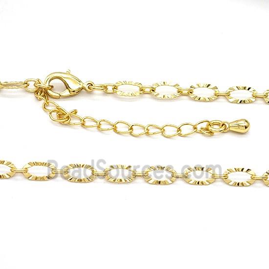 Copper Necklace Chain Gold Plated
