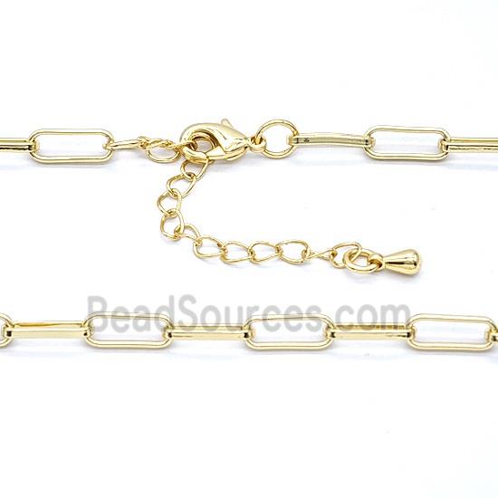 Copper Necklace Chain Gold Plated