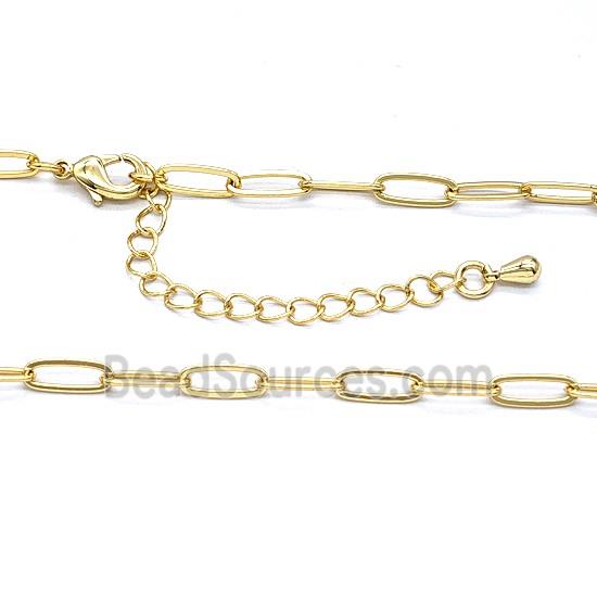 Copper Necklace Chain Gold Plated