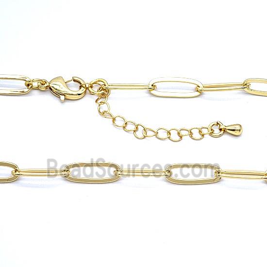 Copper Necklace Chain Gold Plated
