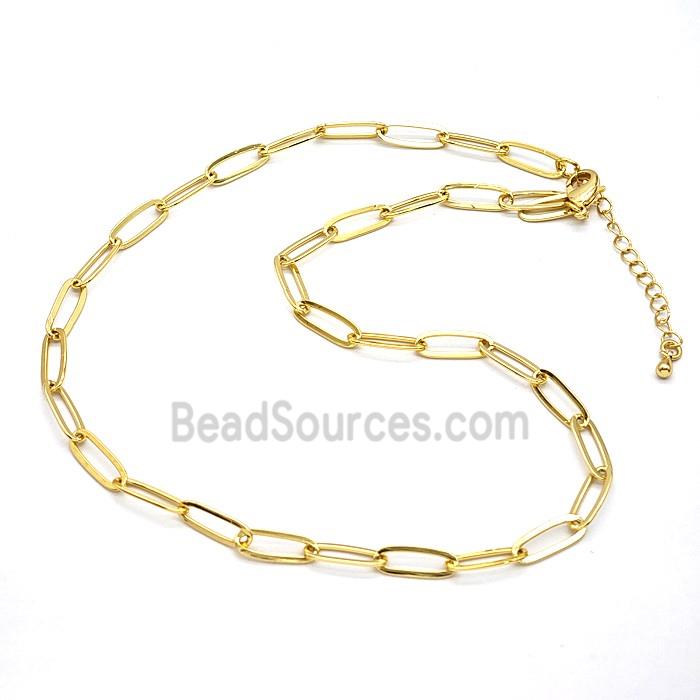 Copper Necklace Chain Gold Plated