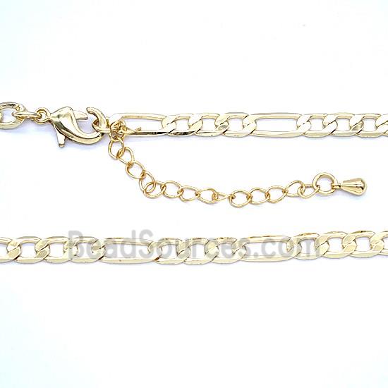 Copper Necklace Chain Gold Plated