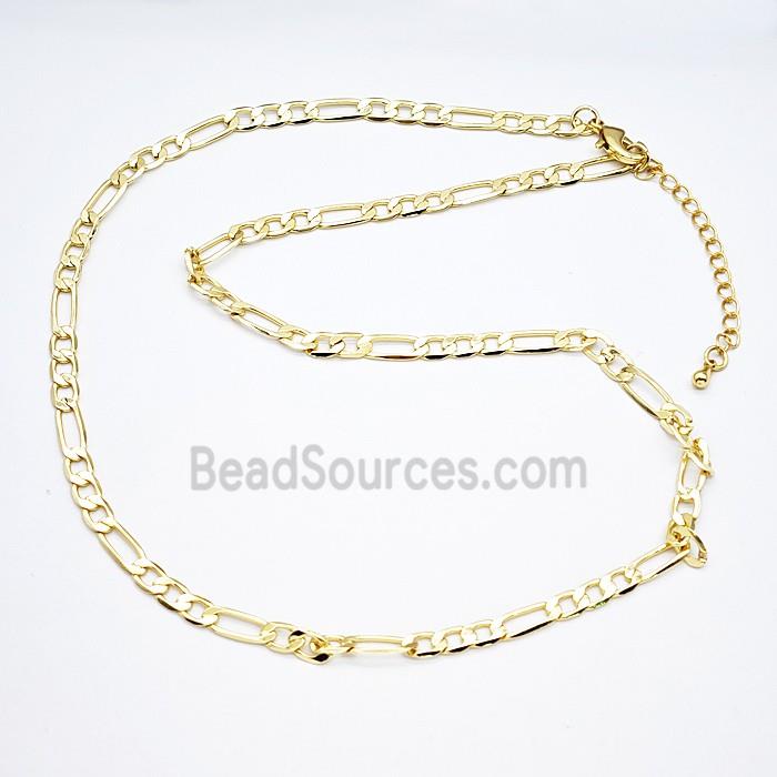 Copper Necklace Chain Gold Plated