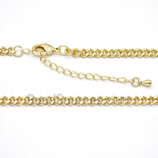 Copper Necklace Chain Gold Plated