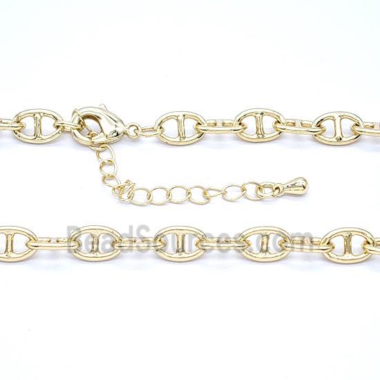 Copper Necklace Chain Gold Plated