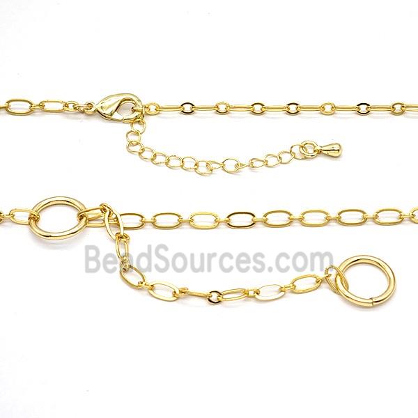 Copper Necklace Chain Gold Plated