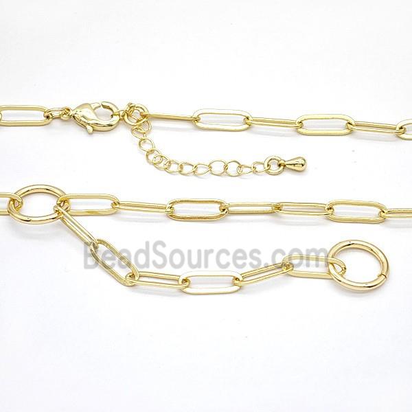 Copper Necklace Chain Gold Plated