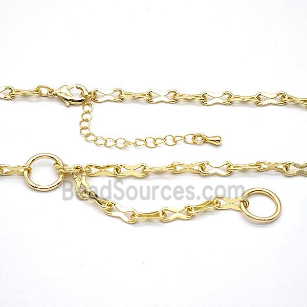 Copper Necklace Chain Gold Plated