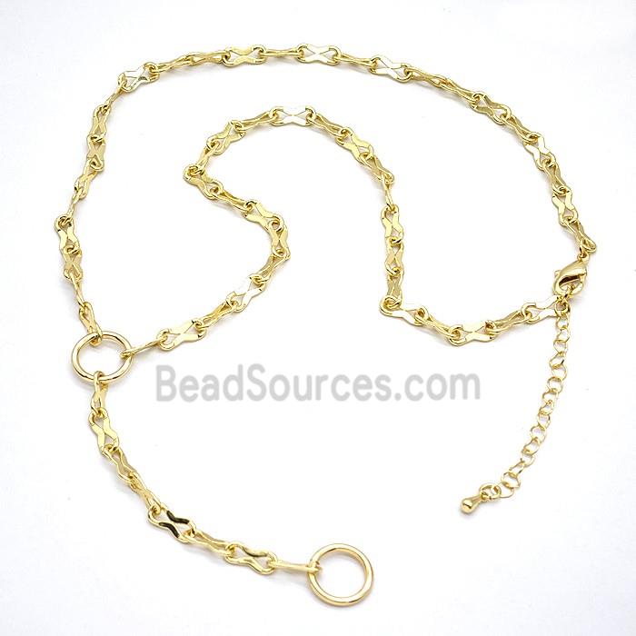 Copper Necklace Chain Gold Plated