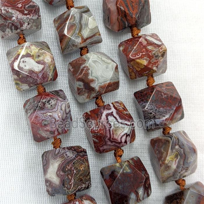 Natural Red Mexican Crazy Lace Agate Beads Freeform