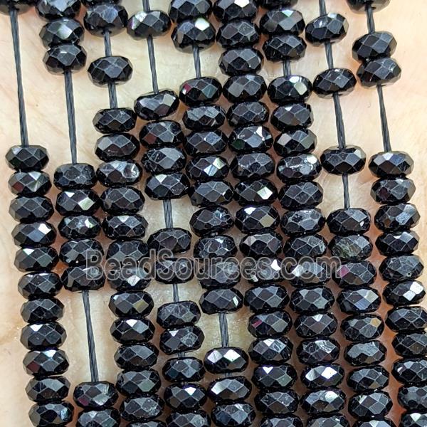 Natural Blue Spinel Beads Faceted Rondelle