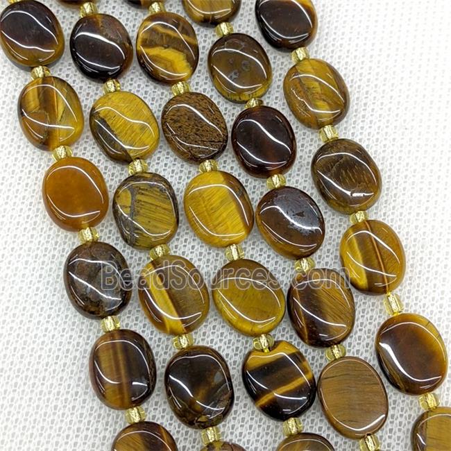 Natural Tiger Eye Stone Beads Oval