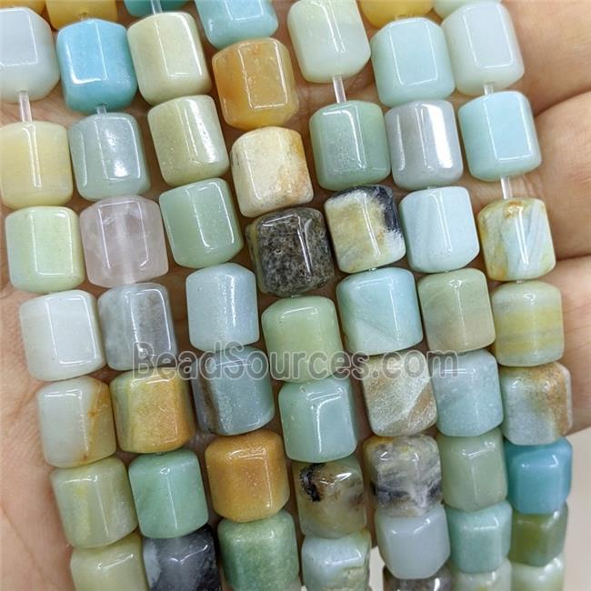 Natural Chinese Amazonite Prism Beads Multicolor