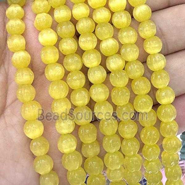 Cats Eye Pumpkin Beads Golden Dye