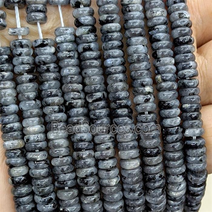 Natural Black Labradorite Heishi Beads