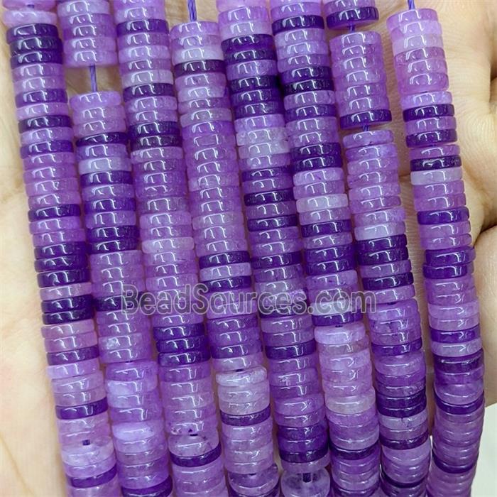 Purple Jade Heishi Beads Dye
