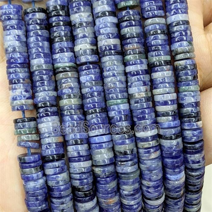 Natural Blue Sodalite Heishi Beads