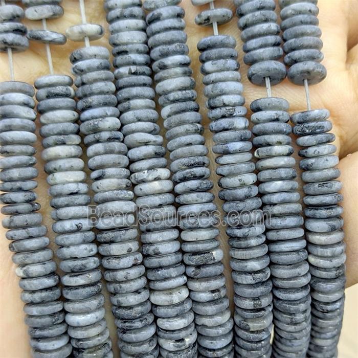 Black Labradorite Heishi Beads Matte