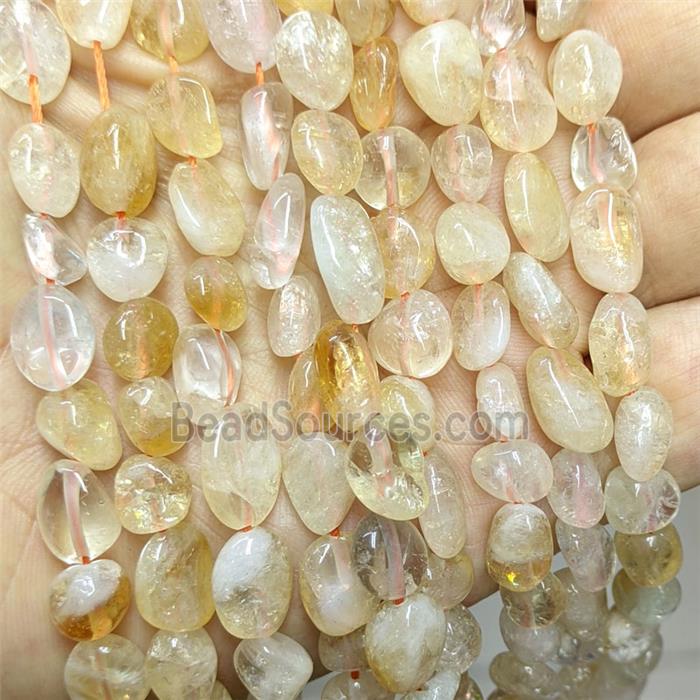 Natural Citrine Chip Beads Freeform