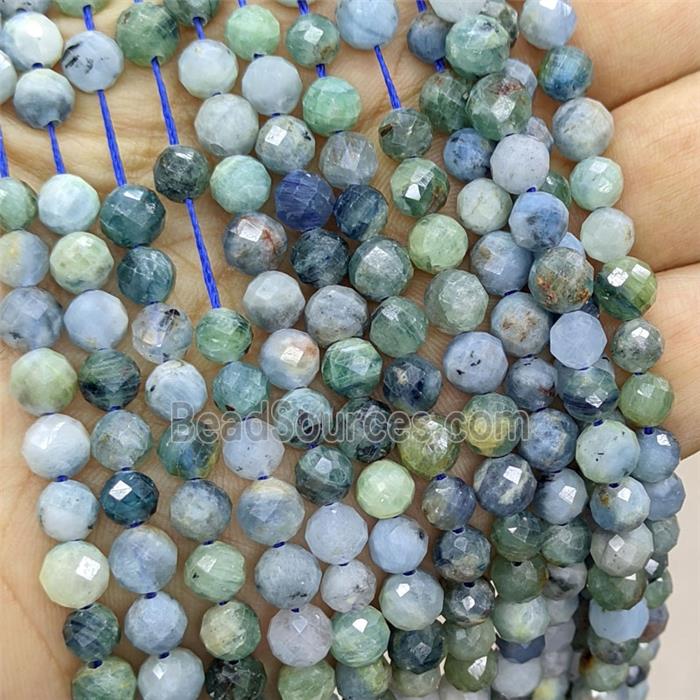 Natural Blue Kyanite Beads Faceted Round B-Grade